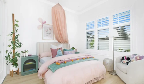 Plantation shutters are a fantastic bedroom upgrade.