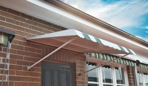 Wynstan fixed steel awnings.