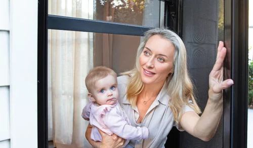 Escape with ease with Wynstan's safe-s-cape window mesh.