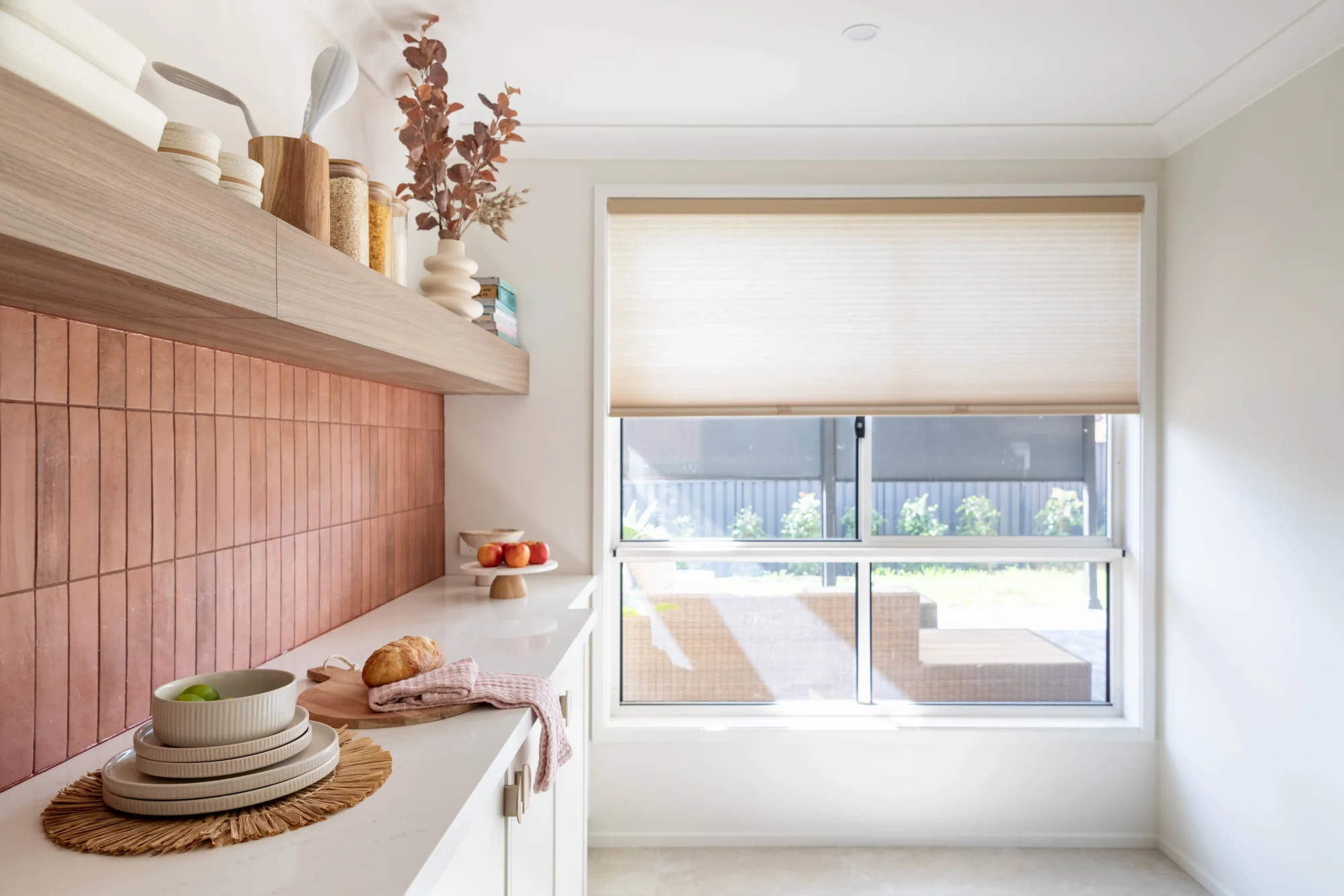Honeycomb Blinds in the kitchen