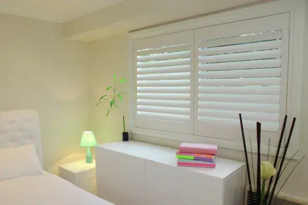 Basswood Shutters for the bedroom.