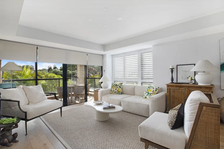 Pair Roller Blinds and Plantation Shutters to provide fabulous levels of light and privacy control.