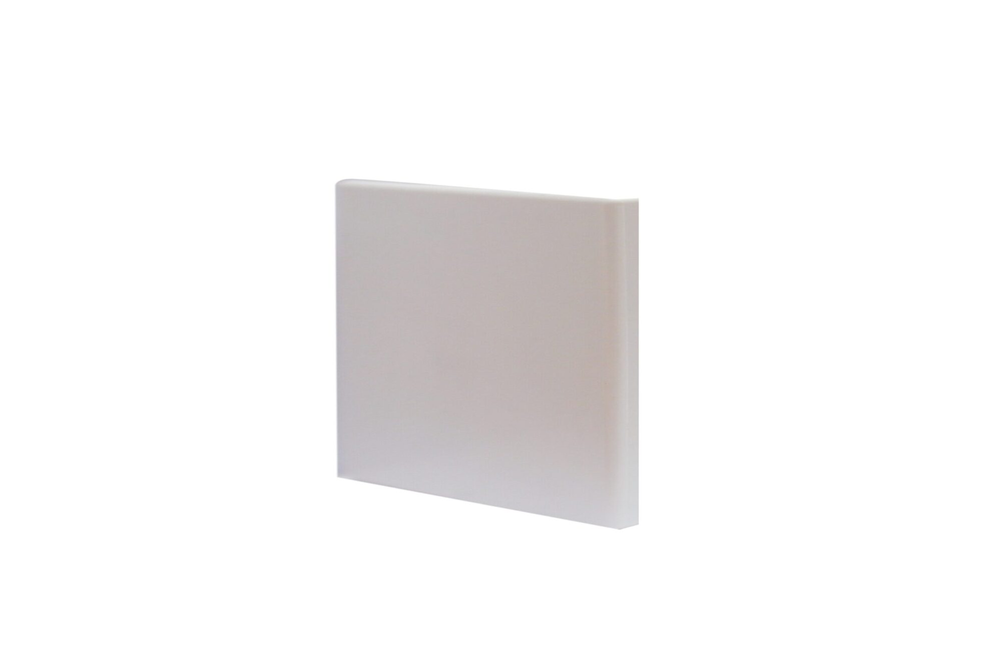 Flat fascia end cap for roller blinds.