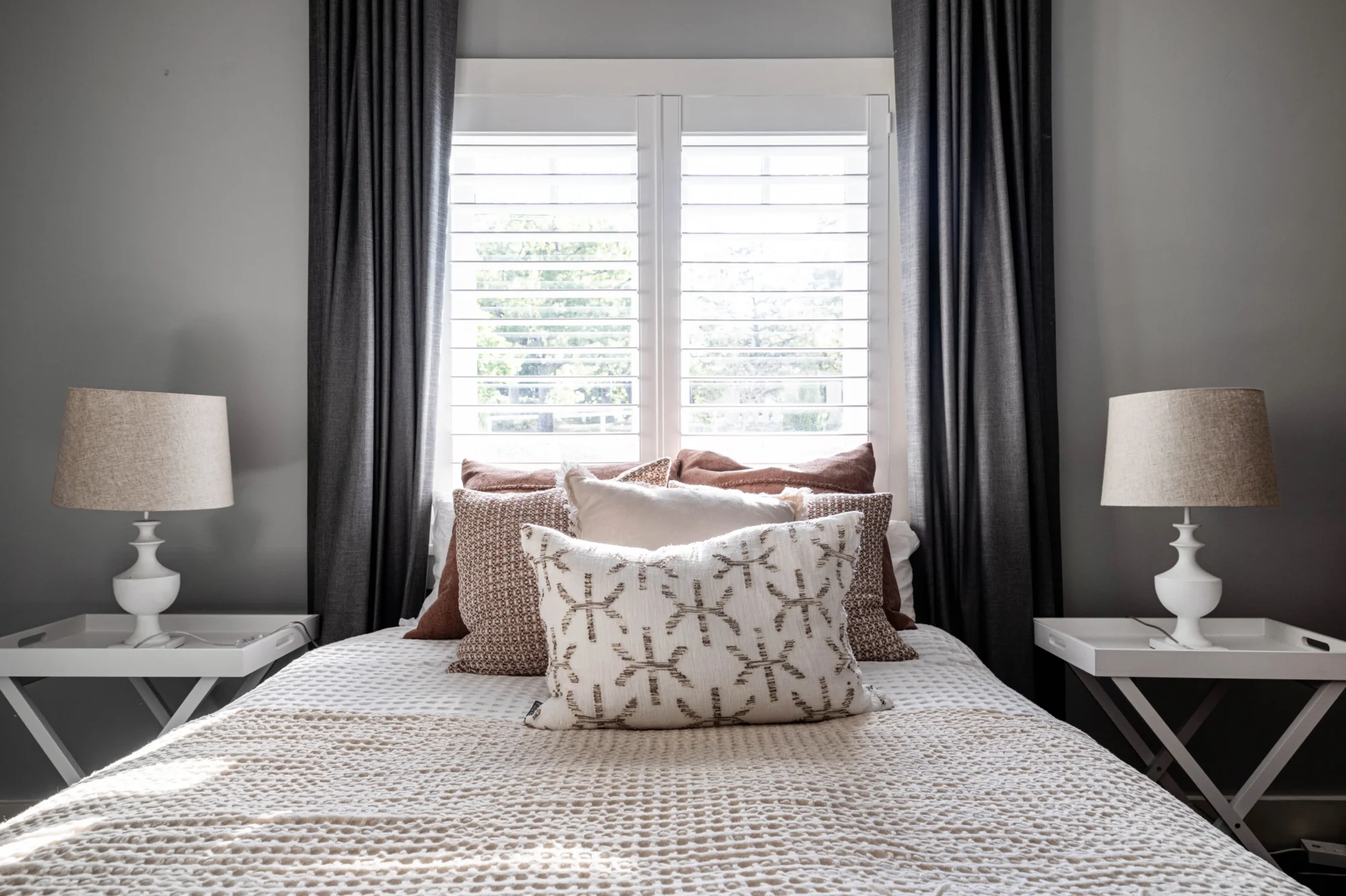 Blockout curtains in Chesterfield Slate