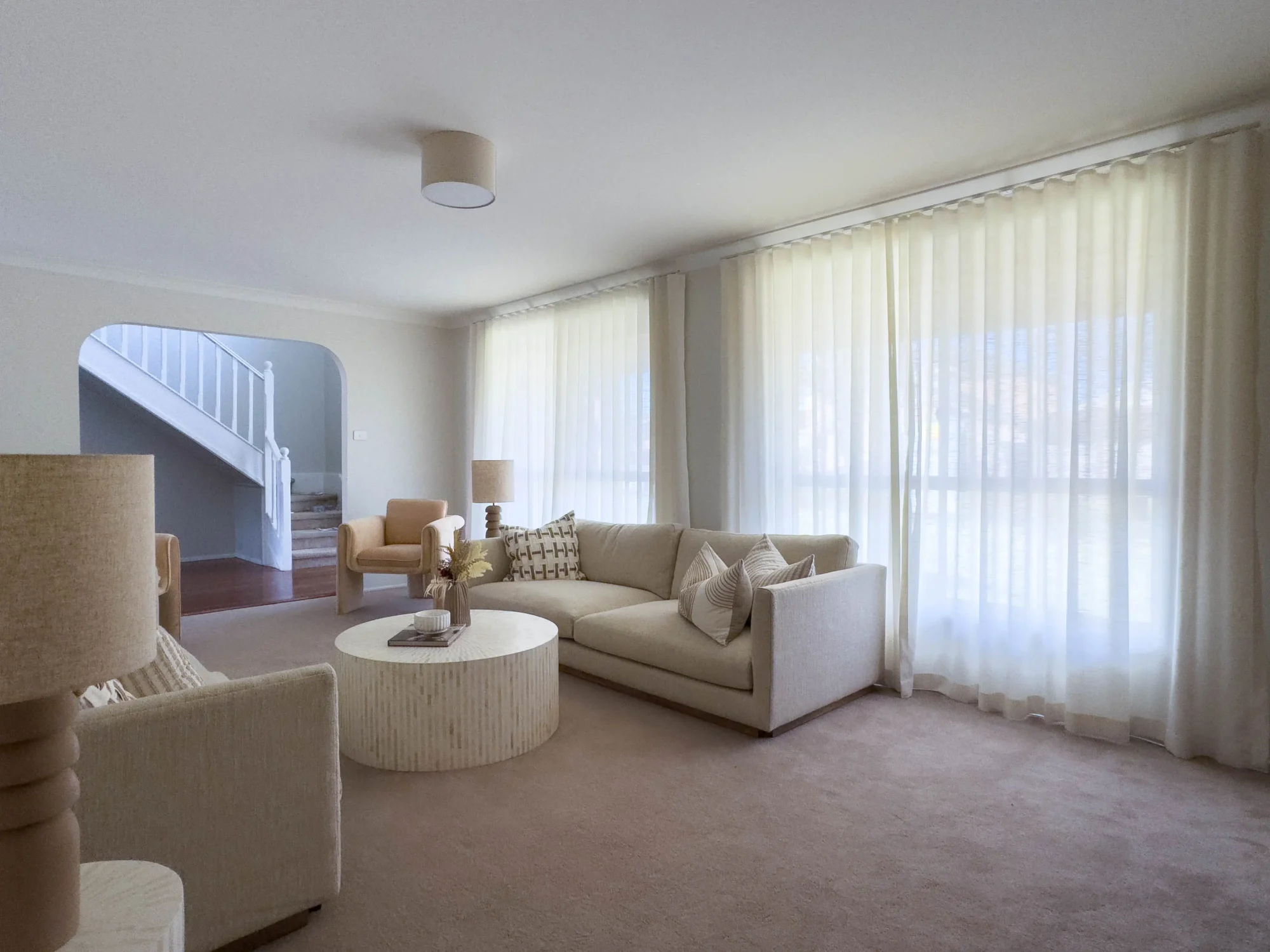 Sheer Curtains in the living room