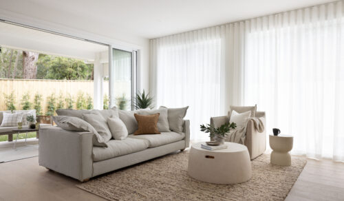 Sheer Curtains in living room