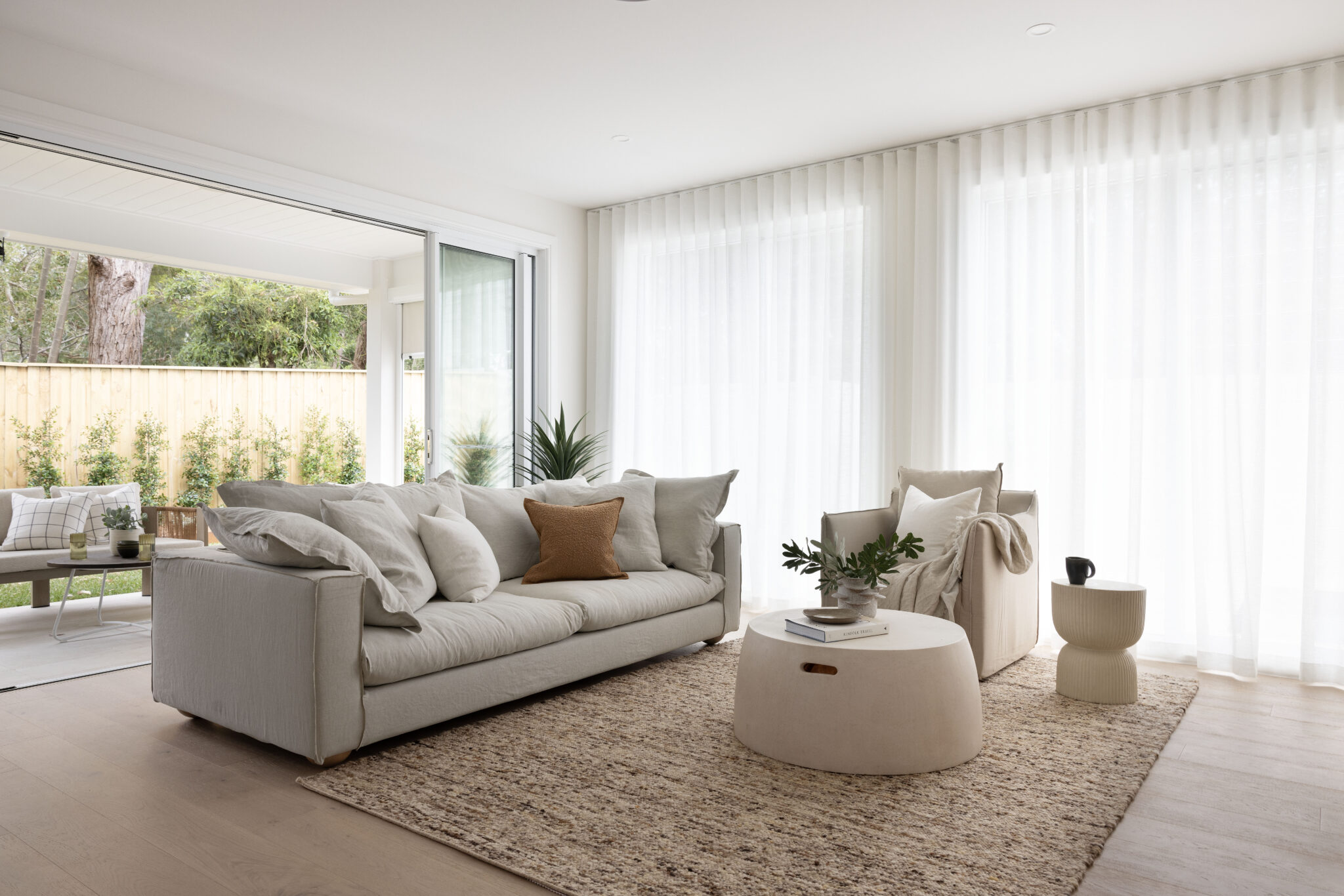 Sheer Curtains in living room