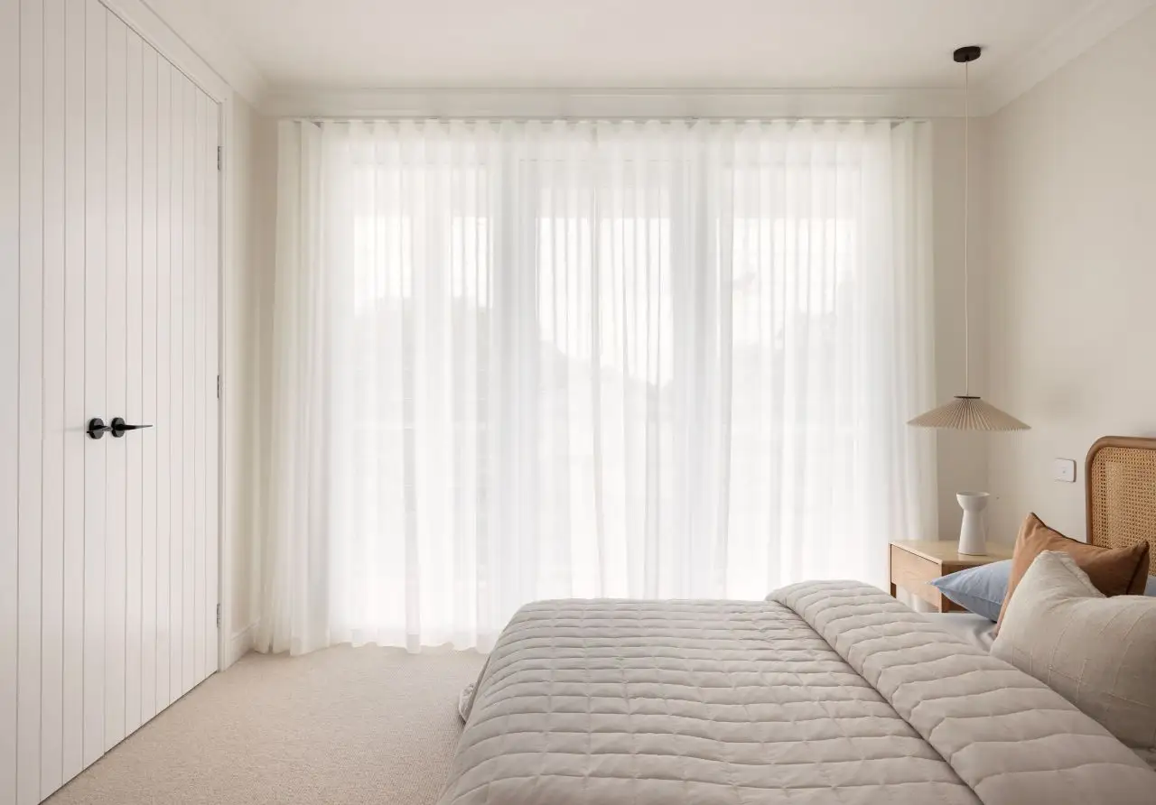 Sheer Curtains in the bedroom