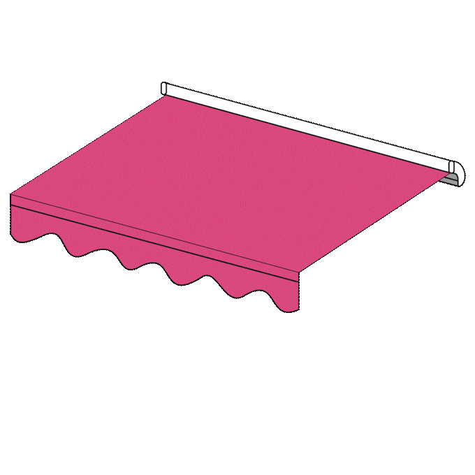 Folding Arm awning Projection